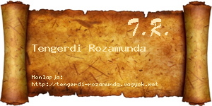 Tengerdi Rozamunda névjegykártya